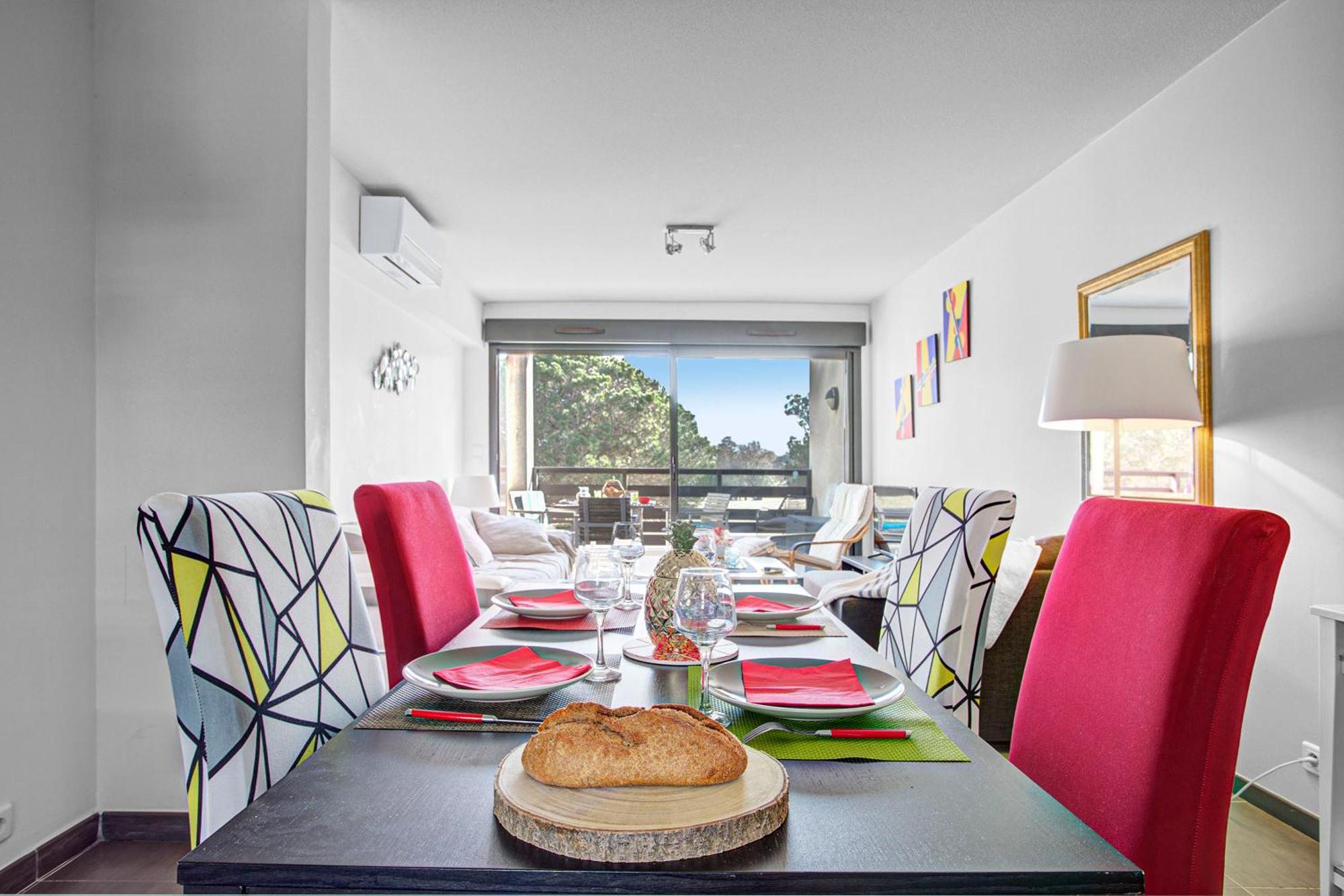 Vert Paradis - Vue Apaisante Sur Golf, Pins Parasols, 2E Etage - 80 M2 Dont Terrasse Avec Pergola, 2 Chambres, 3Et Iles, 3 Clim, Wifi - Piscine, Parking Et Park A Velos, Ascenseur - En Option Linge, Menage - Pistes Cyclables, Mer A Proximite Saint-Cyprien  Exterior foto